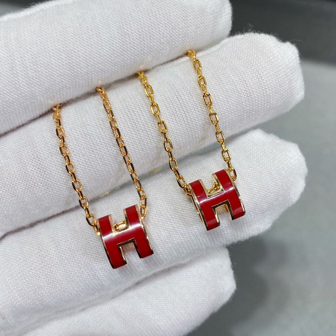 [Lumi Jewelry]MINI POP H NECKLACE