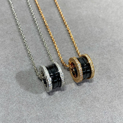 [Lumi Jewelry]ZERO 1 DIAMOND CERAMIC NECKLACE