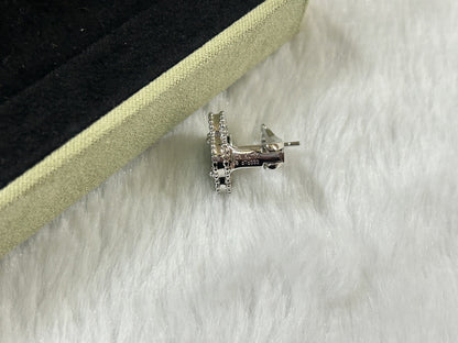 [Lumi Jewelry]CLOVER PIETERSITE MEDIUM STUD EARRINGS