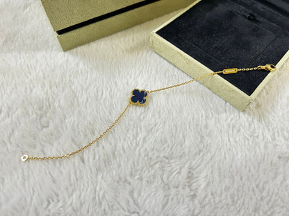 [Lumi Jewelry]CLOVER 1 MOTIF PIETERSITE BRACELET