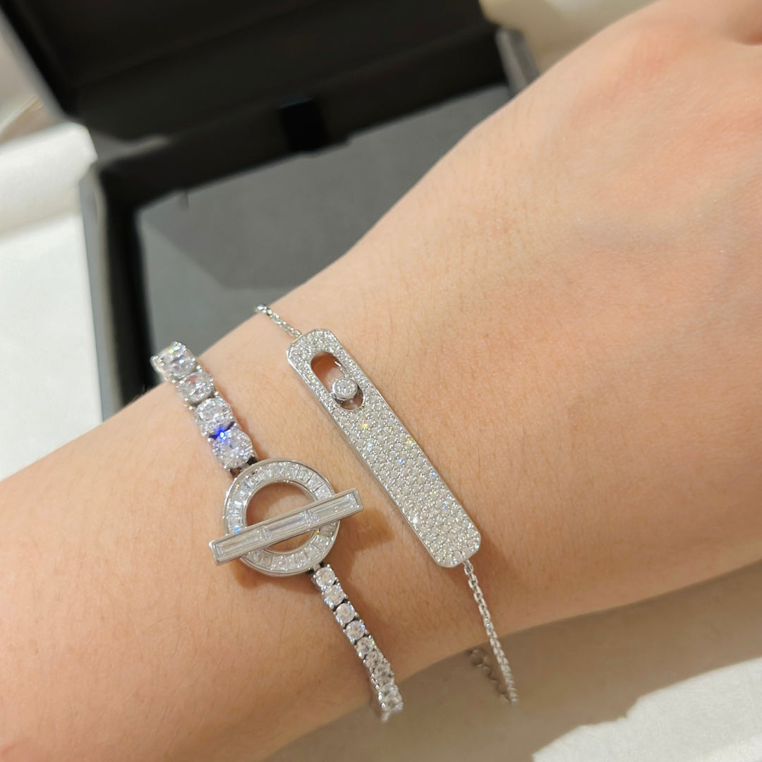 [Lumi Jewelery]MOVE CLASSIQUE DIAMOND PAVED BRACELET