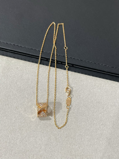 [Lumi Jewelry]LIENS EVIDENCE DIAMOND PAVED NECKLACE