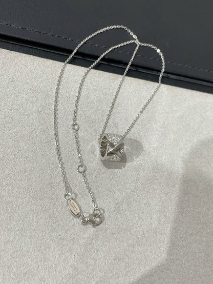 [Lumi Jewelry]LIENS EVIDENCE DIAMOND PAVED NECKLACE
