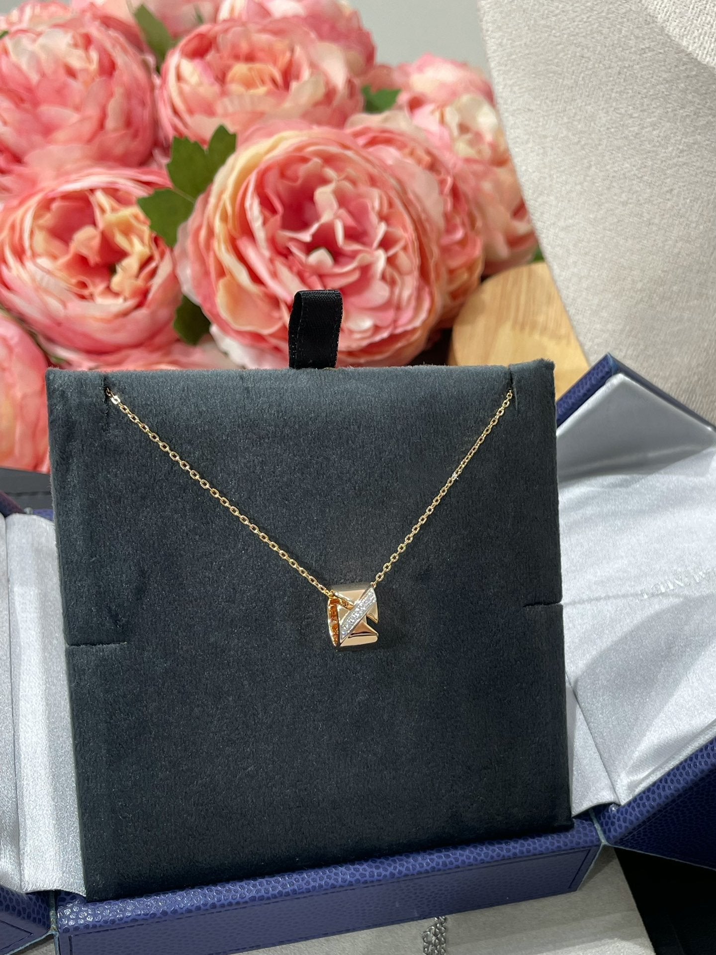 [Lumi Jewelry]LIENS EVIDENCE DIAMOND NECKLACE