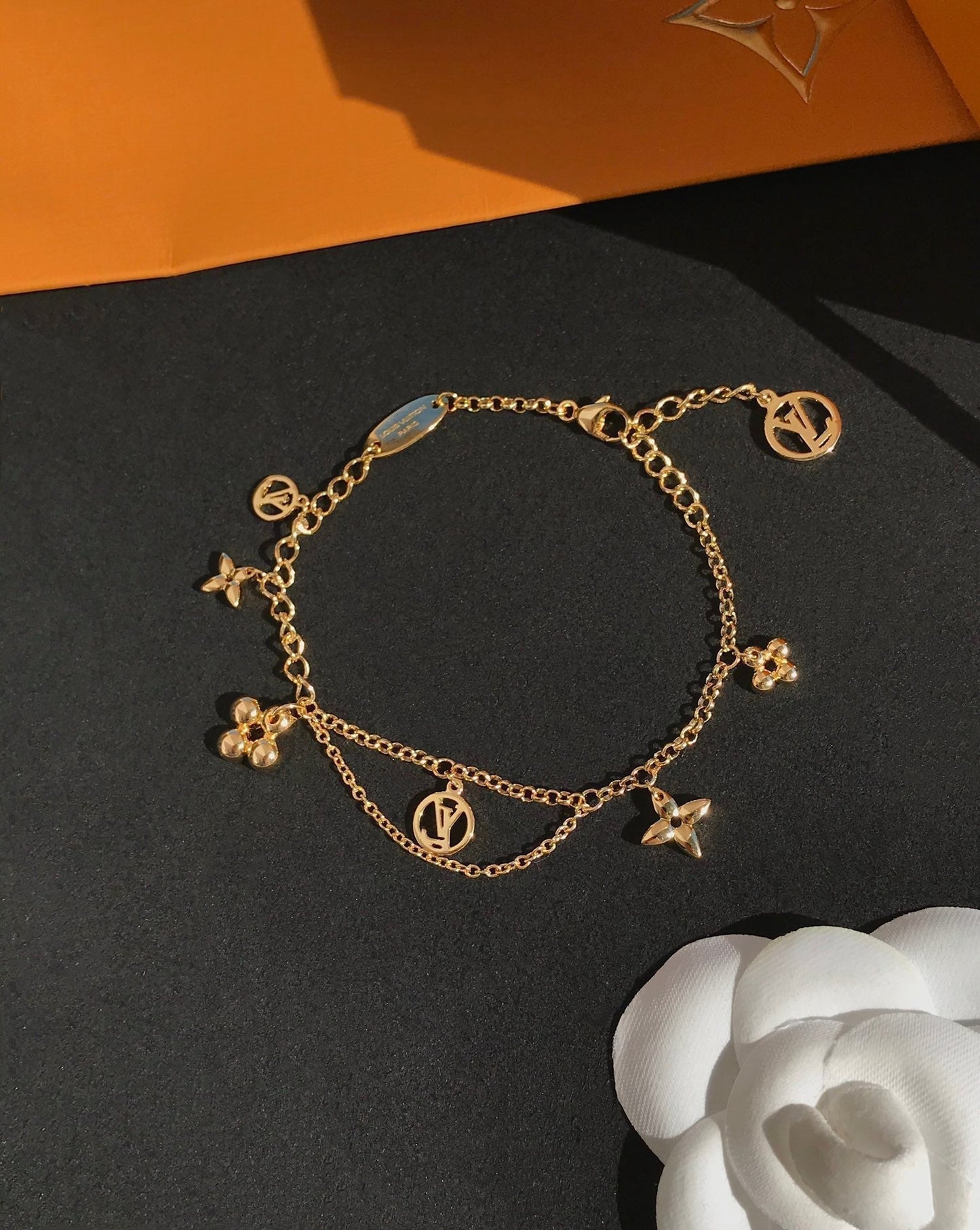 [Lumi Jewelry]BLOOMING PINK GOLD MOP BRACELET