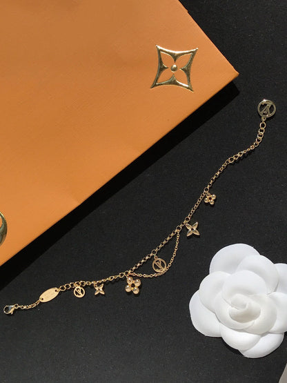 [Lumi Jewelry]BLOOMING PINK GOLD MOP BRACELET