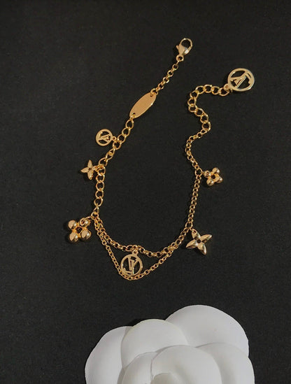 [Lumi Jewelry]BLOOMING PINK GOLD MOP BRACELET