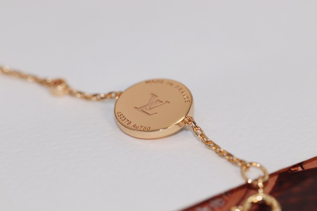 [Lumi Jewelry]STAR AND SUN 4 MOTIF PINK GOLD MALACHITE BRACELET
