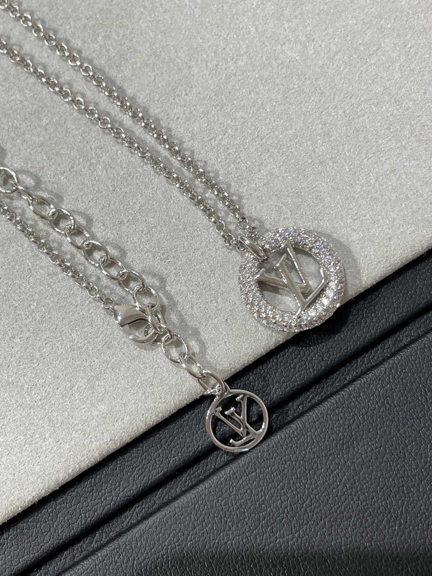 [Lumi Jewelry]BY NIGHT DIAMOND PAVED NECKLACE