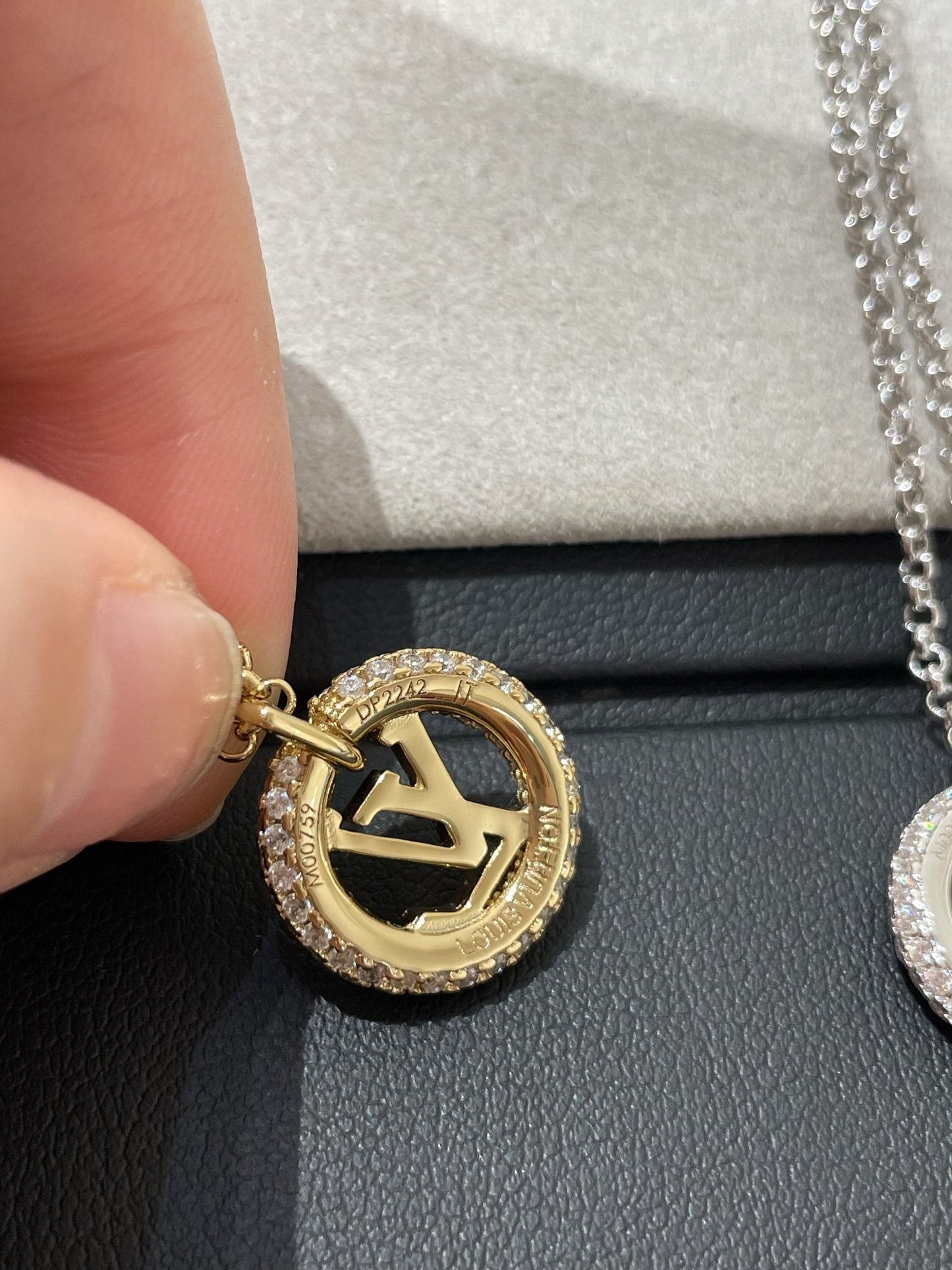 [Lumi Jewelry]BY NIGHT DIAMOND PAVED NECKLACE