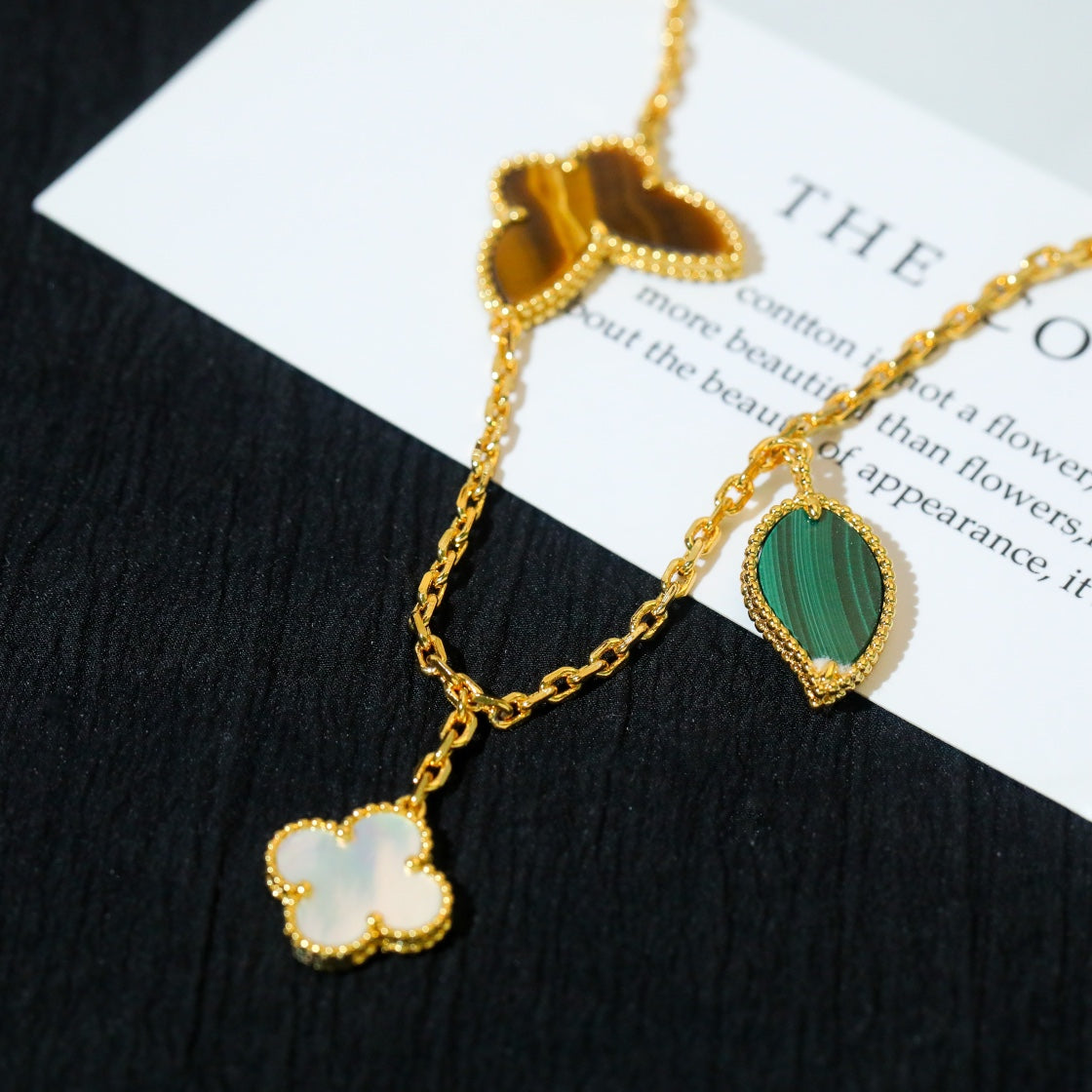 [Lumi Jewelry]LUCKY SPRING 5 MOTIF GOLD BRACELET