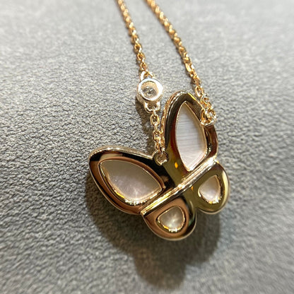 [Lumi Jewelry]BUTTERFLY MOP DIAMOND NECKLACE