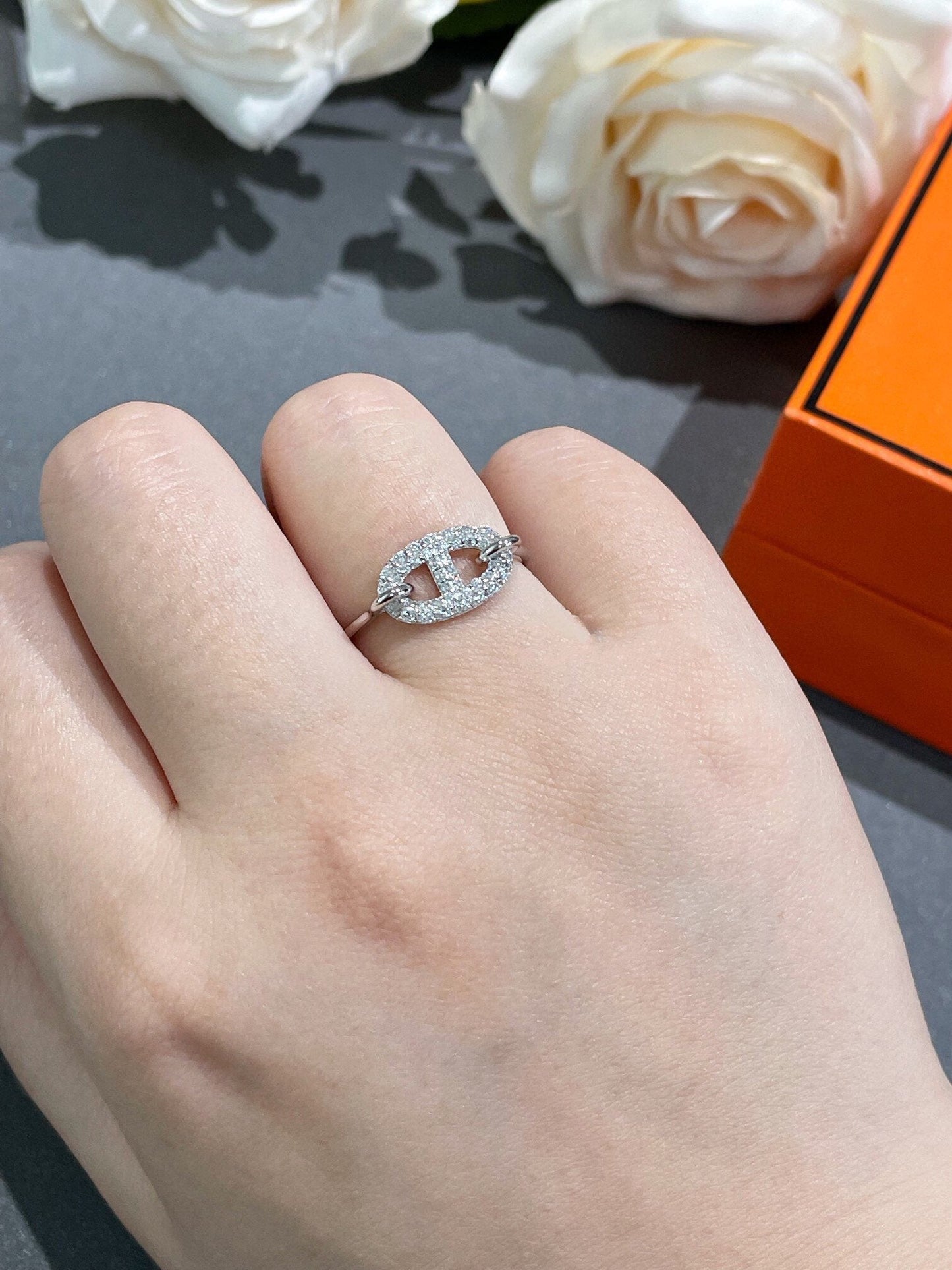 [Lumi Jewelry]RONDE SMALL DIAMOND RING