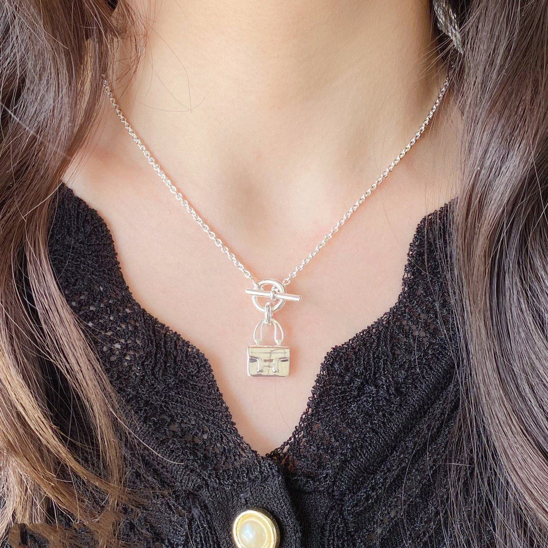 [Lumi Jewelry]CONSTANCE PEDANT SILVER NECKLACE