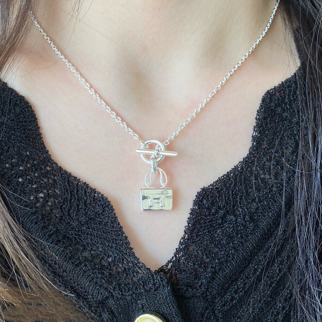 [Lumi Jewelry]CONSTANCE PEDANT SILVER NECKLACE