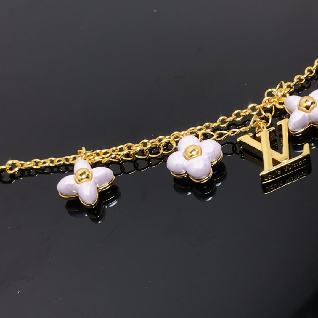 [Lumi Jewelry]LOGO 6 MOTIF STAR AND SUN GOLD BRACELET