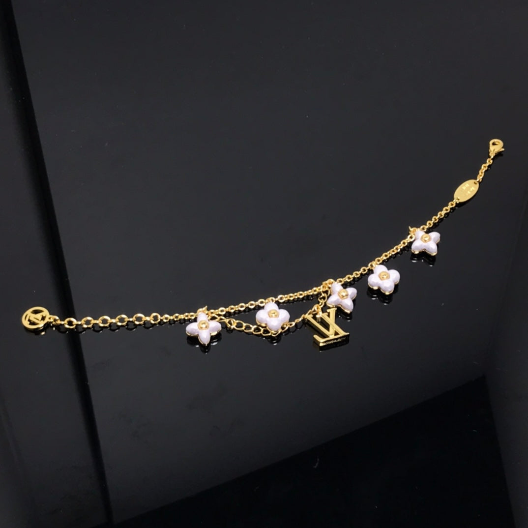 [Lumi Jewelry]LOGO 6 MOTIF STAR AND SUN GOLD BRACELET