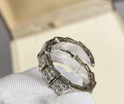 [Lumi Jewelry]SERPENTI RING SILVER DIAMOND PAVED