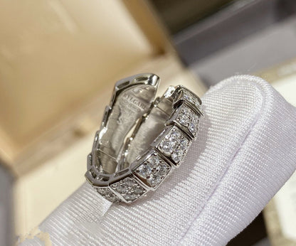 [Lumi Jewelry]SERPENTI RING SILVER DIAMOND PAVED