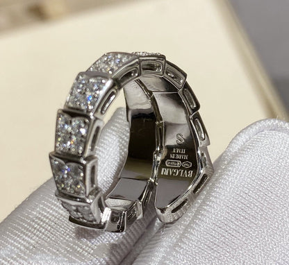 [Lumi Jewelry]SERPENTI RING SILVER DIAMOND PAVED