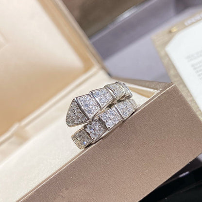 [Lumi Jewelry]SERPENTI RING SILVER DIAMOND PAVED