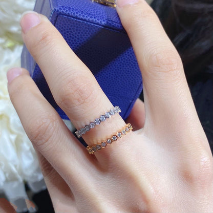 [Lumi Jewelry]BEE LOVE DIAMOND PAVED SMALL RING