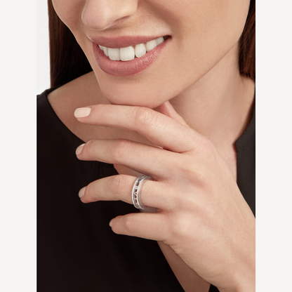 [Lumi Jewelry]ZERO 1 ONE-BAND WITH OPENWORK LOGO SPIRAL RING