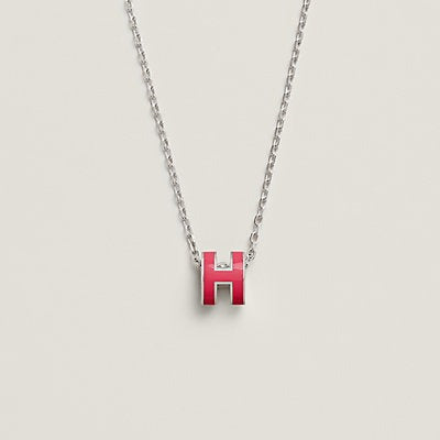 [Lumi Jewelry]H NECKLACE PINK