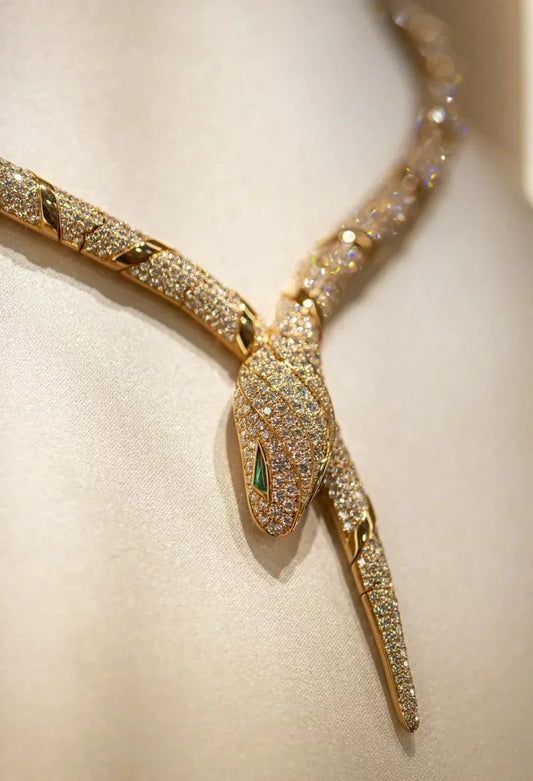 [Lumi Jewelry]HAUTE COUTURE GOLD SERPENTI NECKLACE