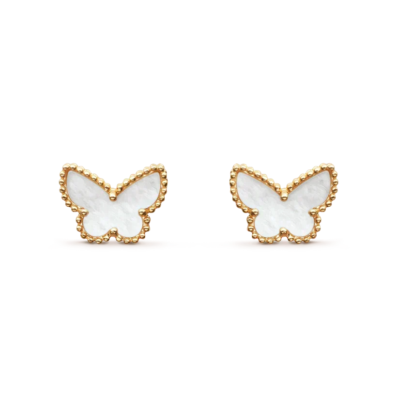 [Lumi Jewelry]SWEET BUTTERFLY MOP EARSTUDS