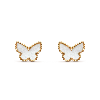 [Lumi Jewelry]SWEET BUTTERFLY MOP EARSTUDS