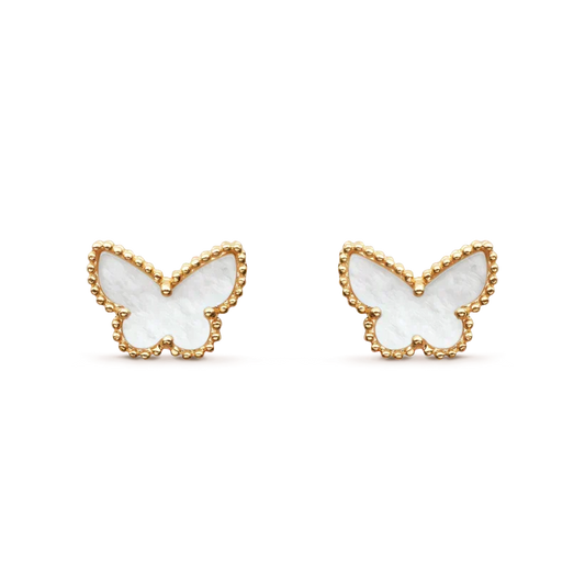 [Lumi Jewelry]SWEET BUTTERFLY MOP EARSTUDS