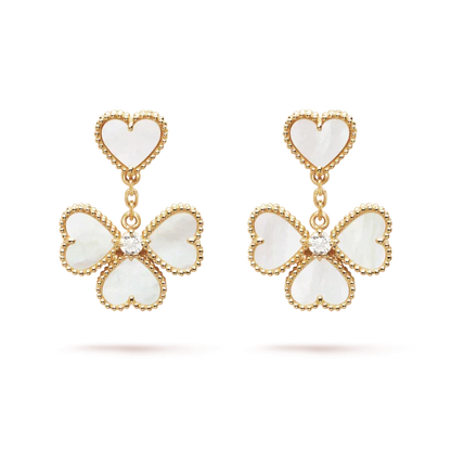 [Lumi Jewelry]CLOVER SWEET WHITE MOP EARRINGS
