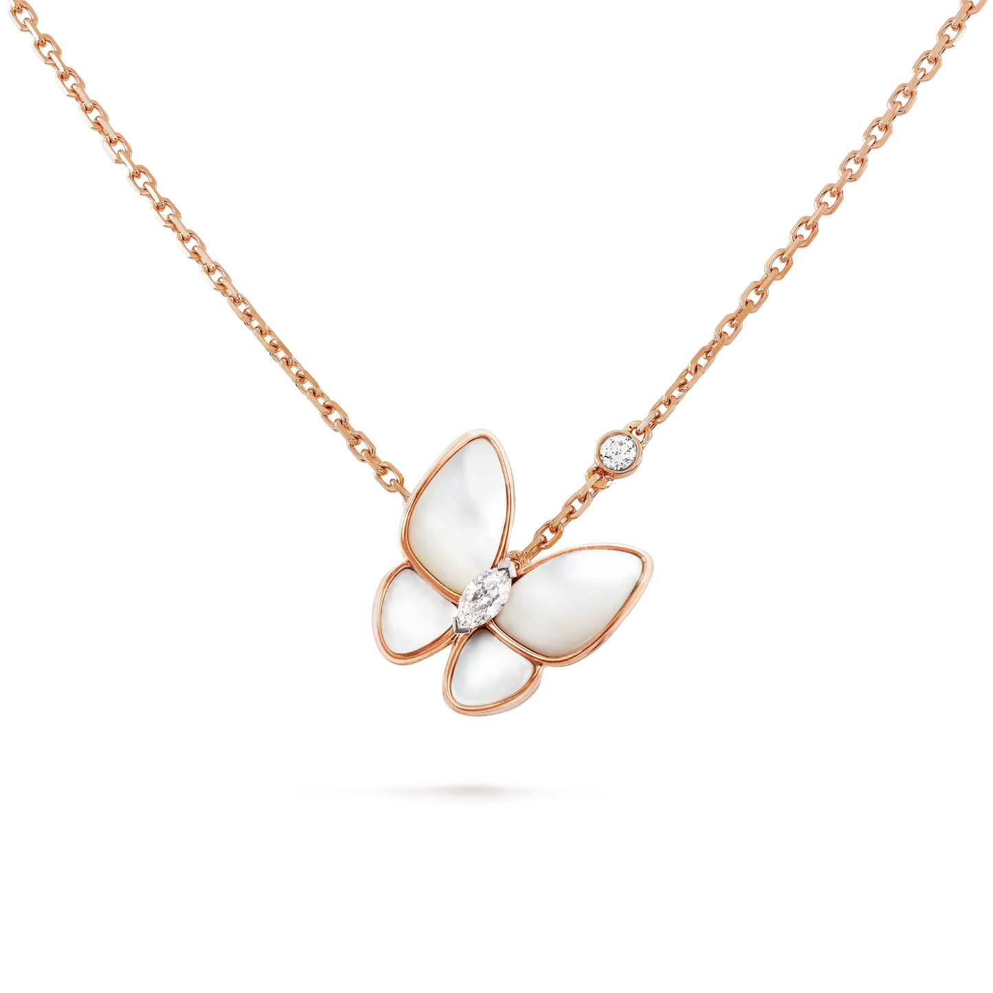 [Lumi Jewelry]BUTTERFLY MOP DIAMOND NECKLACE
