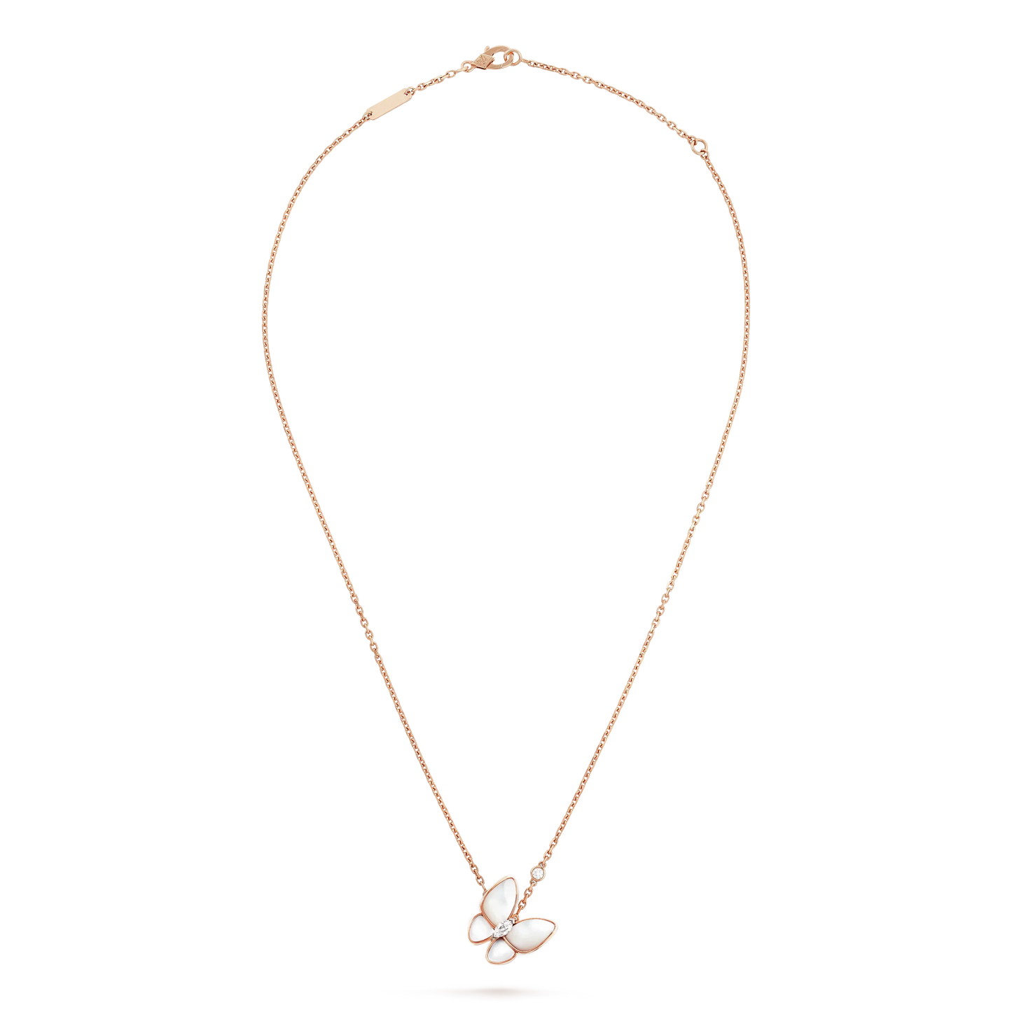 [Lumi Jewelry]BUTTERFLY MOP DIAMOND NECKLACE
