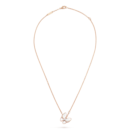[Lumi Jewelry]BUTTERFLY MOP DIAMOND NECKLACE