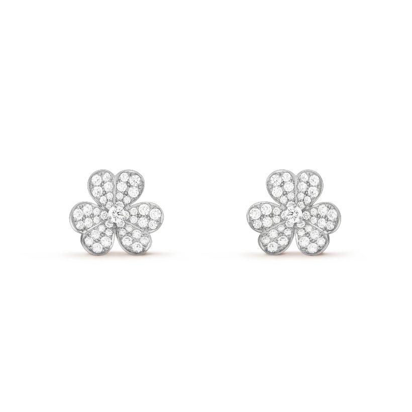 [Lumi Jewelry]CLOVER COMOS DIAMOND EARRINGS SILVER