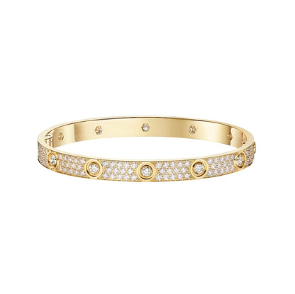 [Lumi Jewelry]LOVE BRACELET 6.1MM DIAMOND-PAVED 10 BIG DIAMONDS