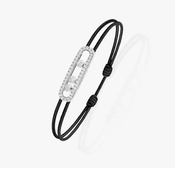 [Lumi Jewelery]Messika Care(s) pink cord pav辿 bracelet