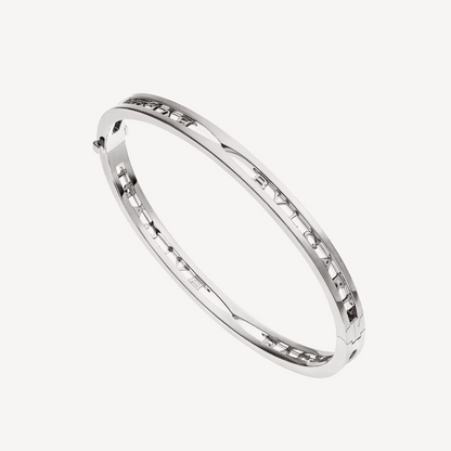 [Lumi Jewelry]ZERO 1 SPIRAL LOGO SILVER BRACELET