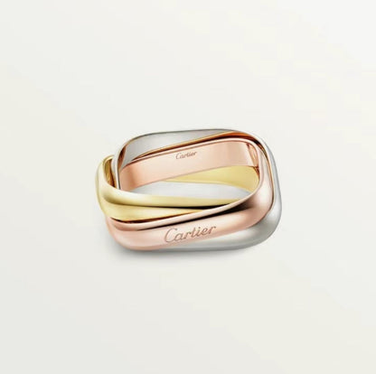 [Lumi Jewelry]TRINITY RING GOLD PINK GOLD SILVER