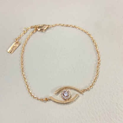 [Lumi Jewelery]Lucky Eye Pave-Set Diamond Bracelet