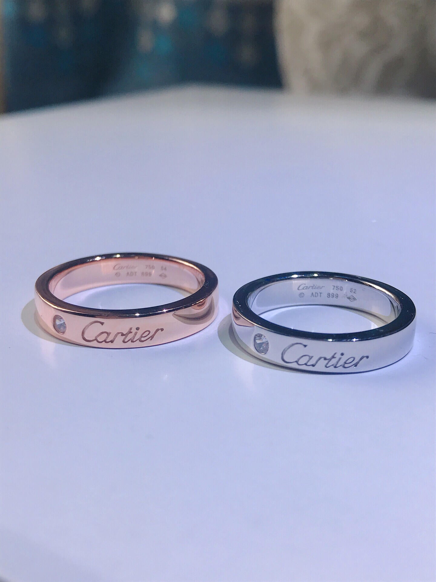 [Lumi Jewelry]C PLATINUM 1 DIAMOND RING