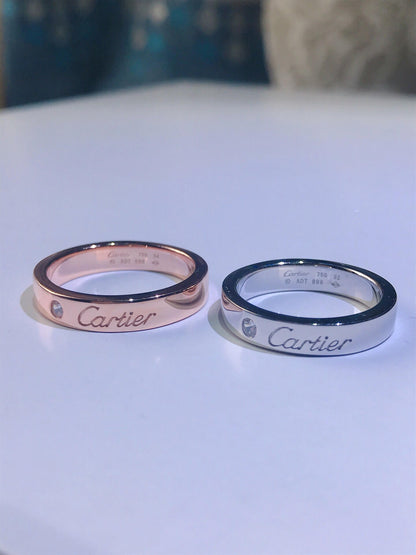 [Lumi Jewelry]C PLATINUM 1 DIAMOND RING