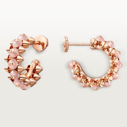 [Lumi Jewelry]CLASH 7.9MM AGATE CHALCEDONY EARRINGS
