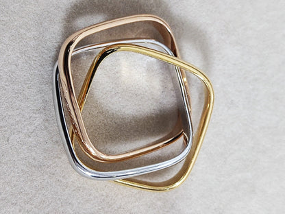 [Lumi Jewelry]TRINITY RING GOLD PINK GOLD SILVER