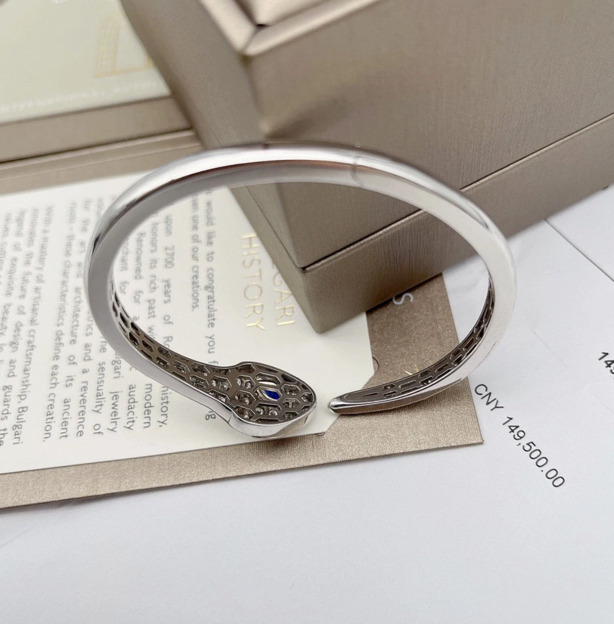 [Lumi Jewelry]HAUTE COUTURE SILVER SERPENTI BRACELET