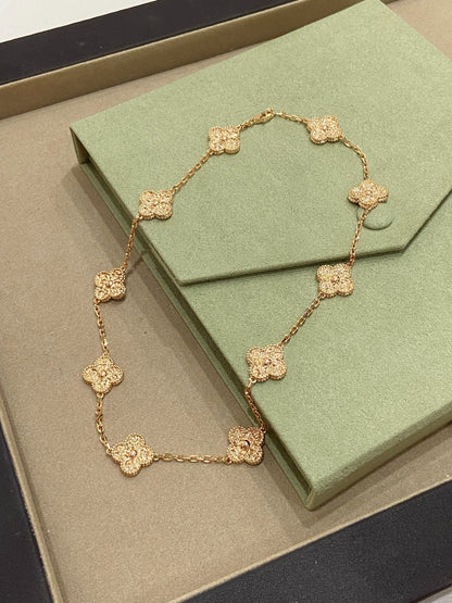 [Lumi Jewelry]CLOVERS THE 10-MOTIFS NECKLACE