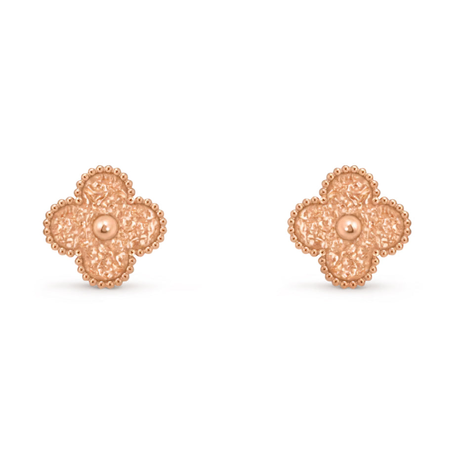 [Lumi Jewelry]CLOVER MEDIUM 1 MOTIFS LAVA EARRINGS