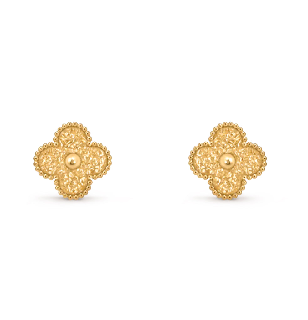 [Lumi Jewelry]CLOVER MEDIUM 1 MOTIFS LAVA EARRINGS